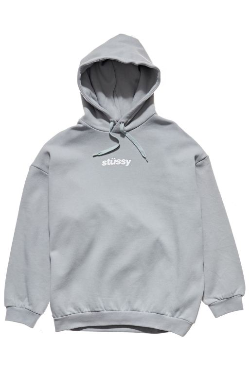 Stussy Womens Italic OS Hood Leisure Sets Grey - HIMAK3854